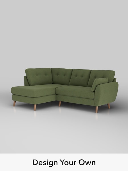 Ripple Chenille/Mid Moss Green Wilson Buttoned Back (H36561) | £1,675