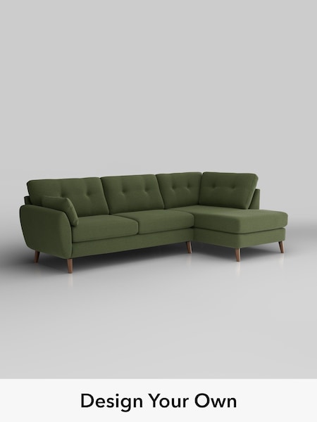 Ripple Chenille/Mid Moss Green Wilson Buttoned Back (H36561) | £1,775
