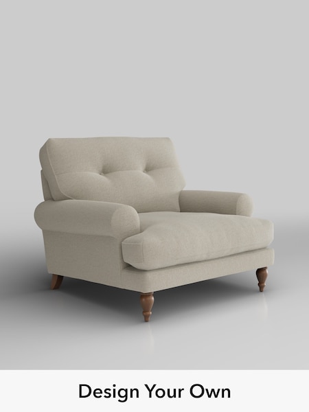 Ripple Chenille/Light Natural Erin Buttoned Back Deep Relaxed Sit (H36598) | £925