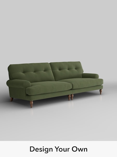 Ripple Chenille/Mid Moss Green Erin Buttoned Back Deep Sit (H36605) | £1,475