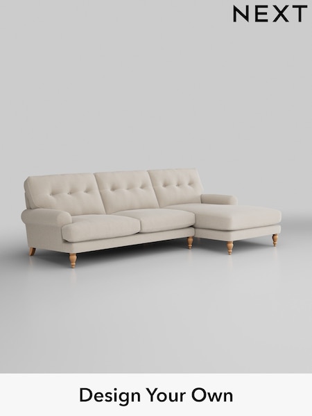Studio Chenille/Oyster Erin Buttoned Back Deep Relaxed Sit (H36622) | £1,875