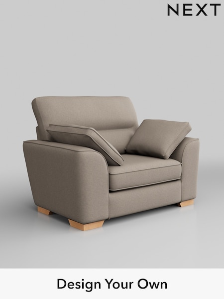 Studio Chenille/Mid Natural Stamford Highback (H36637) | £775