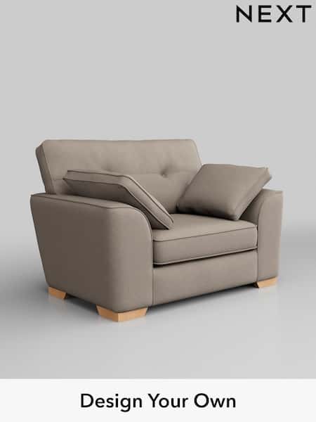 Studio Chenille/Mid Natural Stamford Buttoned Back (H36640) | £775
