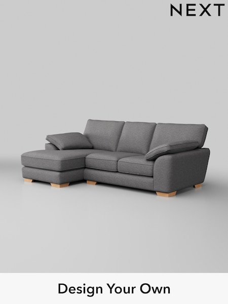 Studio Chenille/Mid Grey Stamford Grand Relaxed Sit (H36643) | £2,075