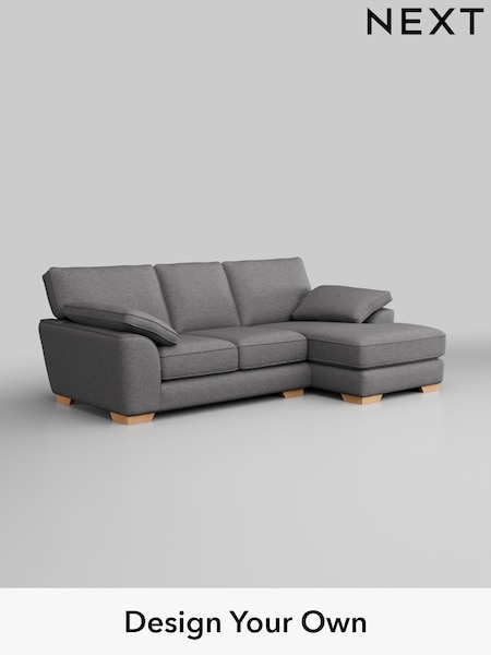 Studio Chenille/Mid Grey Stamford Grand Relaxed Sit (H36643) | £2,075