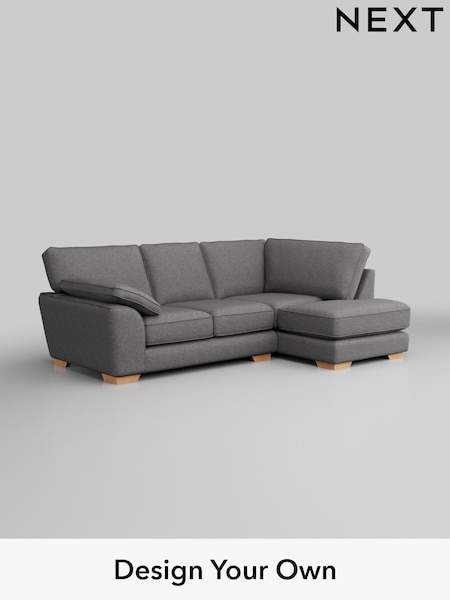 Studio Chenille/Mid Grey Stamford Grand Relaxed Sit (H36643) | £2,199
