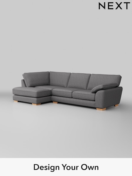 Studio Chenille/Mid Grey Stamford Grand Relaxed Sit (H36643) | £2,325