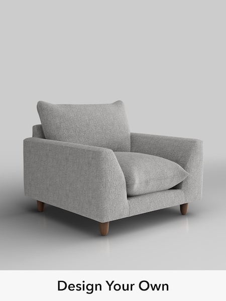 Chunky Chenille/Light Grey Noa Deep Relaxed Sit (H36648) | £875