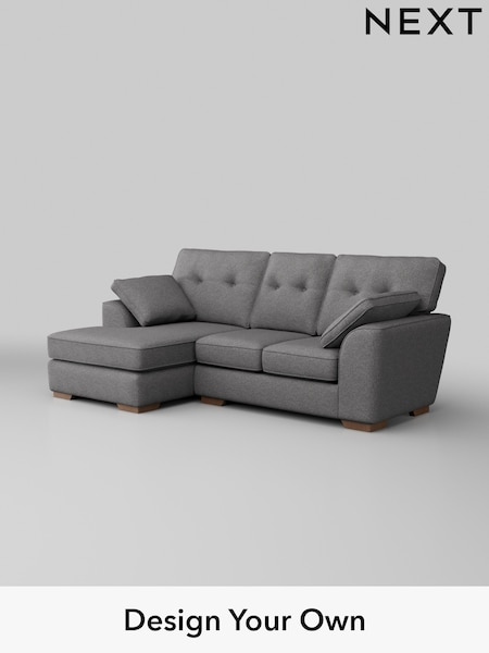 Studio Chenille/Mid Grey Stamford Buttoned Back (H36658) | £1,575