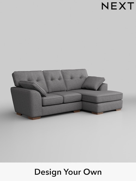 Studio Chenille/Mid Grey Stamford Buttoned Back (H36658) | £1,575