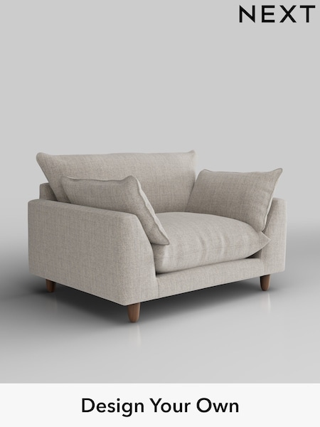 Chunky Weave/Dove Grey Noa Deep Relaxed Sit (H36668) | £975
