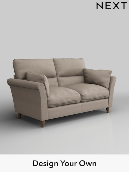 Studio Chenille/Mid Natural Hartley Highback Relaxed Sit (H36678) | £1,099