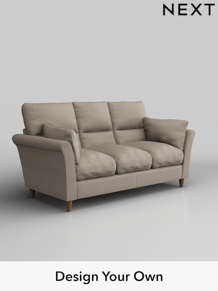 Studio Chenille/Mid Natural Hartley Highback Relaxed Sit (H36678) | £1,199