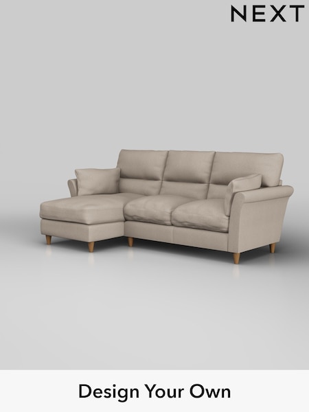 Studio Chenille/Mid Natural Hartley Highback Relaxed Sit (H36678) | £1,825