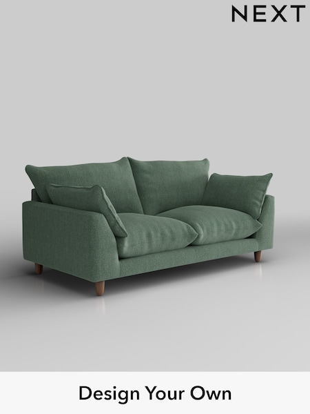 Chunky Texture/Mid Forest Green Noa Deep Relaxed Sit (H36695) | £1,175