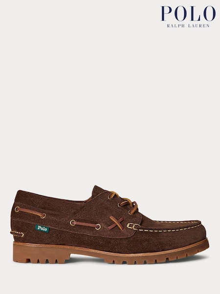 Polo Ralph Lauren Brown Ranger Casual Leather Deck Boat Shoes (H36707) | £195
