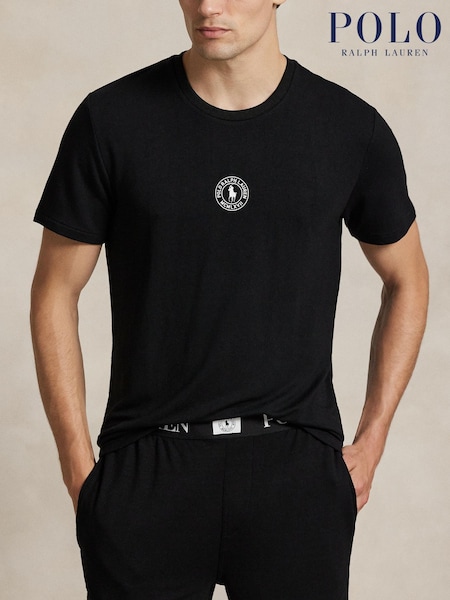Polo Ralph Lauren Black Icon Logo Crew Neck T-Shirt (H36743) | £70