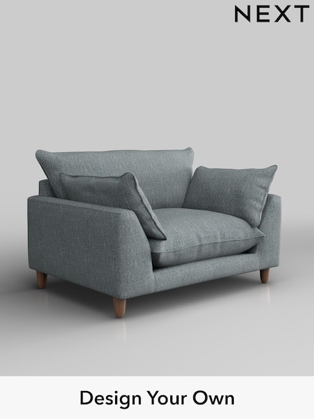 Chunky Weave/Mid Blue Noa Deep Relaxed Sit (H36759) | £975