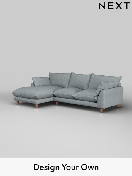 Chunky Weave/Mid Blue Noa Deep Relaxed Sit (H36759) | £1,875
