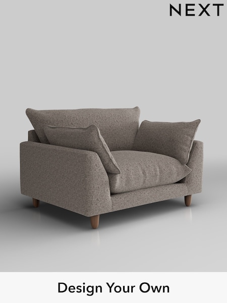 Chunky Chenille/Mink Brown Noa Deep Relaxed Sit (H36763) | £975