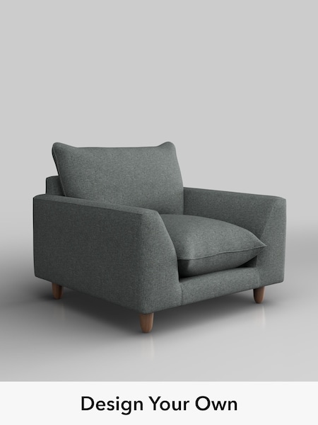 Chunky Weave/Mid Grey Noa Deep Relaxed Sit (H36766) | £875