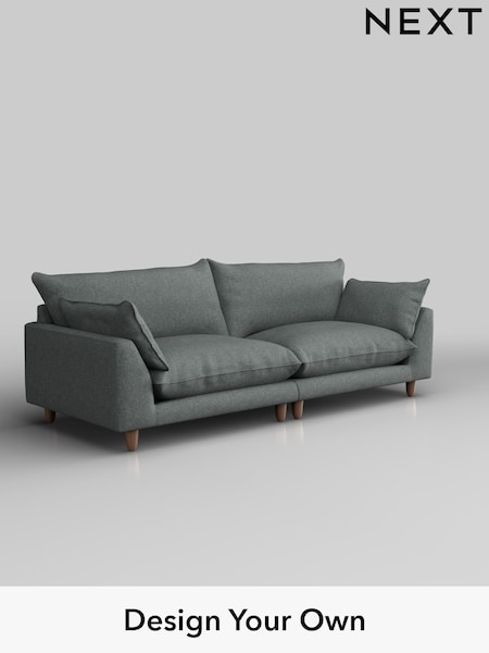 Chunky Weave/Mid Grey Noa Deep Relaxed Sit (H36766) | £1,375