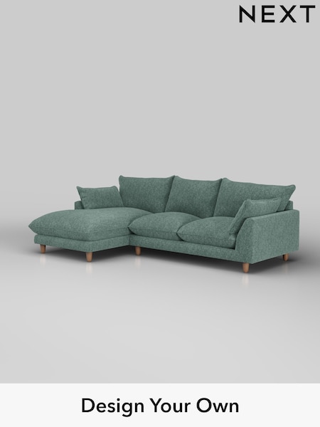 Cotswold Chenille/Mid Slate Teal Green Noa Deep Relaxed Sit (H36791) | £1,875