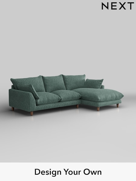 Cotswold Chenille/Mid Slate Teal Green Noa Deep Relaxed Sit (H36791) | £1,875