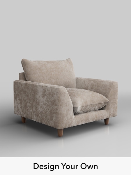 Distressed Velour/Mid Natural Noa Deep Relaxed Sit (H36795) | £875