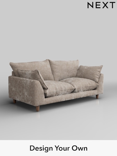 Distressed Velour/Mid Natural Noa Deep Relaxed Sit (H36795) | £1,175