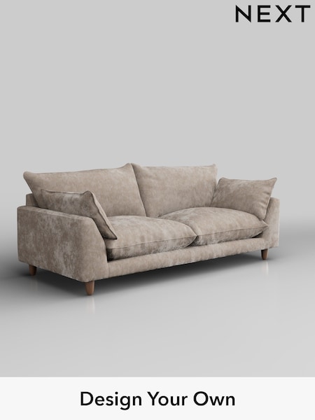 Distressed Velour/Mid Natural Noa Deep Relaxed Sit (H36795) | £1,275