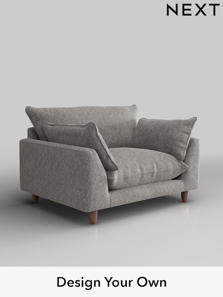 Cotswold Chenille/Silver Grey Noa Deep Relaxed Sit (H36801) | £975