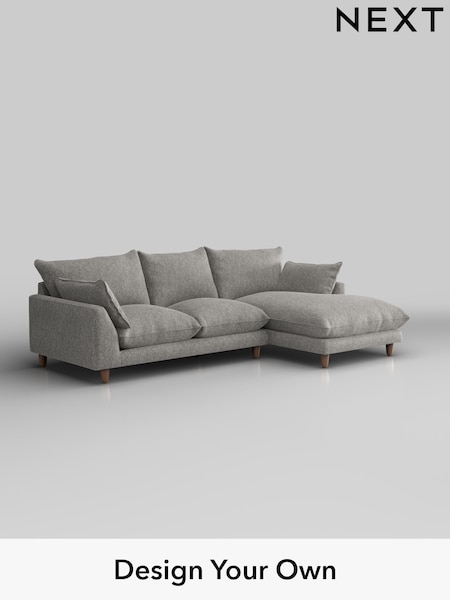 Cotswold Chenille/Silver Grey Noa Deep Relaxed Sit (H36801) | £1,875
