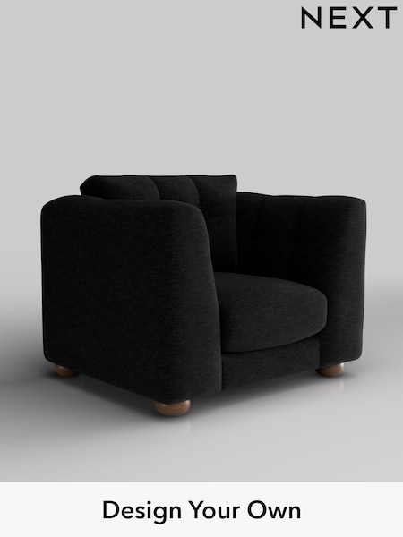 Fine Chenille Easy Clean/Black Jasmine (H36803) | £1,075