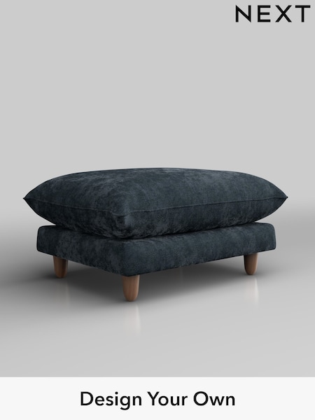 Distressed Velour/Midnight Blue Noa Deep Relaxed Sit (H36807) | £525