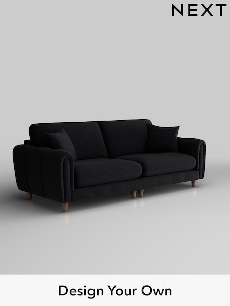 Fine Chenille Easy Clean/Black Odella (H36808) | £1,475