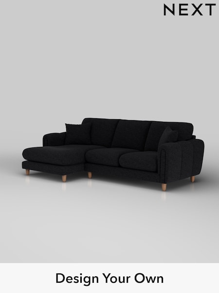 Fine Chenille Easy Clean/Black Odella (H36808) | £1,950
