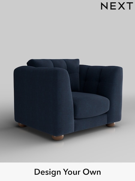 Fine Chenille Easy Clean/Dark Navy Blue Jasmine (H36815) | £1,075