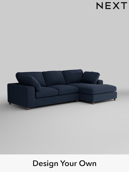 Fine Chenille Easy Clean/Dark Navy Blue N Premium The Snuggle Grand (H36816) | £2,675