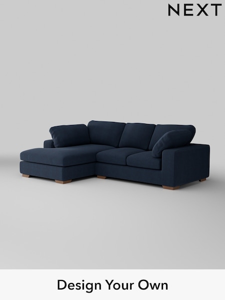 Fine Chenille Easy Clean/Dark Navy Blue N Premium The Snuggle Grand (H36816) | £2,650