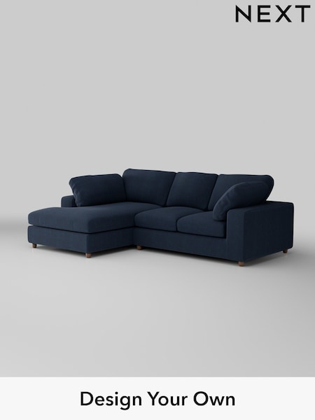 Fine Chenille Easy Clean/Dark Navy Blue N Premium The Snuggle Grand (H36816) | £2,650