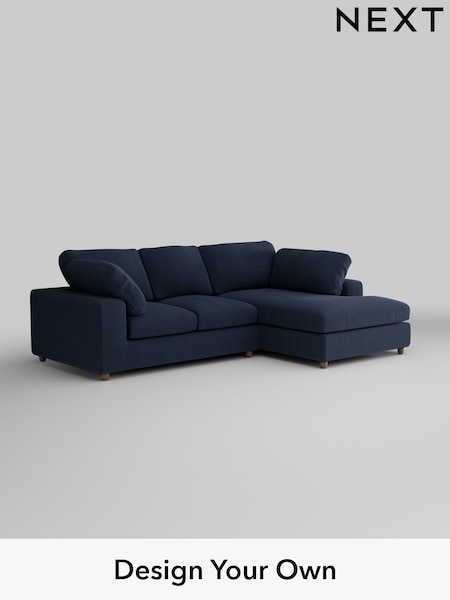 Fine Chenille Easy Clean/Dark Navy Blue N Premium The Snuggle Grand (H36816) | £2,650