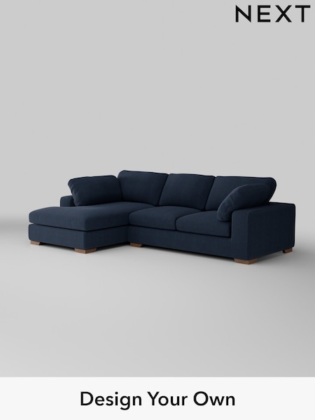 Fine Chenille Easy Clean/Dark Navy Blue N Premium The Snuggle Grand (H36816) | £2,750