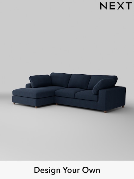 Fine Chenille Easy Clean/Dark Navy Blue N Premium The Snuggle Grand (H36816) | £2,750