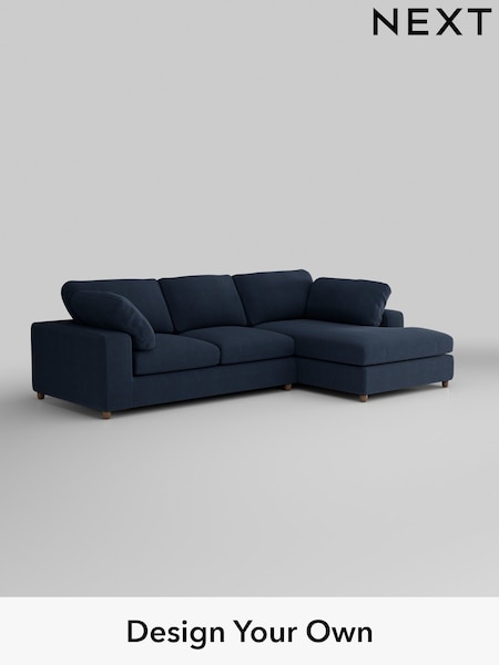 Fine Chenille Easy Clean/Dark Navy Blue N Premium The Snuggle Grand (H36816) | £2,750