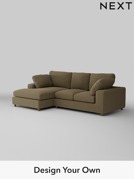Fine Chenille Easy Clean/Dark Moss Green N Premium The Snuggle Grand (H36817) | £2,675