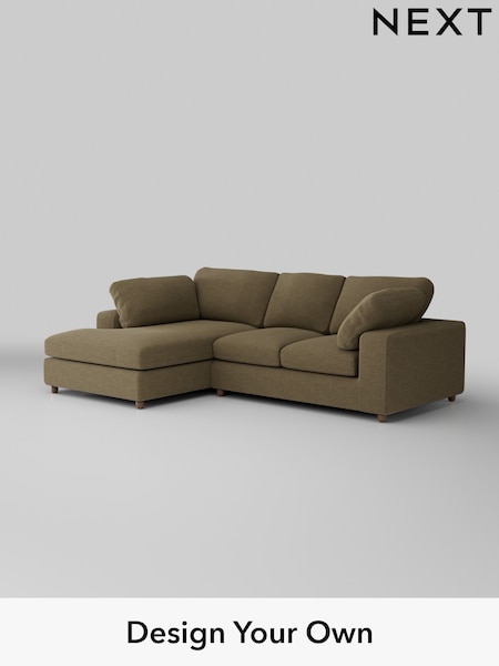 Fine Chenille Easy Clean/Dark Moss Green N Premium The Snuggle Grand (H36817) | £2,650
