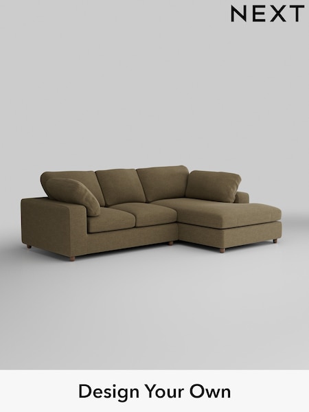 Fine Chenille Easy Clean/Dark Moss Green N Premium The Snuggle Grand (H36817) | £2,650