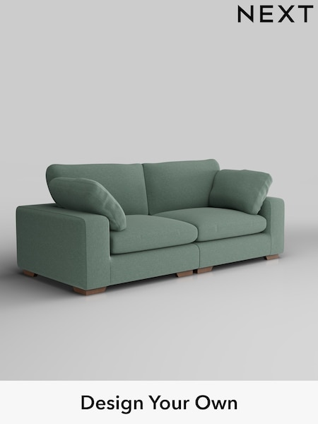 Fine Chenille Easy Clean/Light Forest Green N Premium The Snuggle Grand (H36819) | £1,899