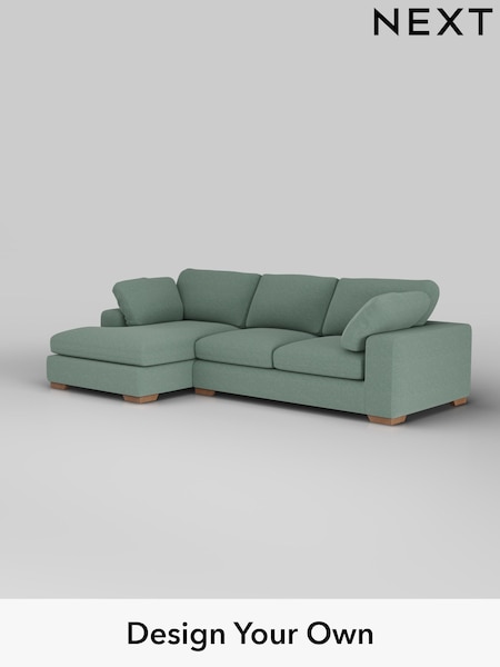Fine Chenille Easy Clean/Light Forest Green N Premium The Snuggle Grand (H36819) | £2,675